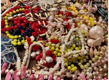 Jewelry Lot - Misc Bead And Shell Necklaces