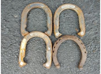 Vintage Metal Horseshoes - One Is For A Draft Horse