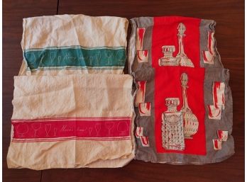 Vintage Cotton Bar Towels (4)