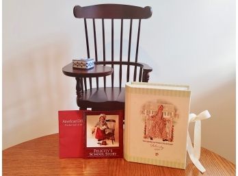 American Girl Felicity Windsor Writing Chair And Book