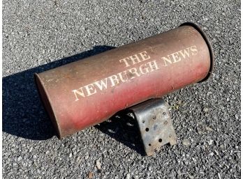 A Vintage Newspaper Tin - 'The Newburgh News'