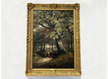 A 19th Century Oil On Canvas, 'A Scene In Sherwood Forest' William Mellor (1851 - 1931)