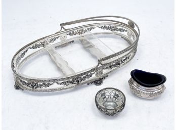 Sterling Silver Serving Implements (With Lucite Inserts)