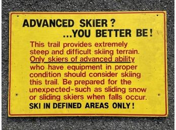 A Vintage Ski Resort Sign