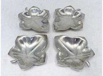 Vintage Sterling Silver Leaf Form Candy Dishes By Tiffany & Co.