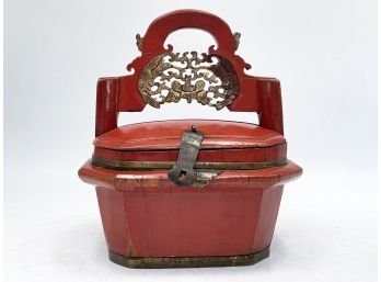 An Antique Chinese Wedding Basket