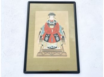 An Antique Chinese Silk Painting