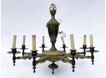 A Vintage Brass Chandelier