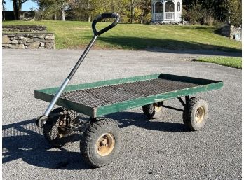 A Heavy Duty Metal Industrial Cart