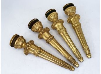 A Set Of 4 Gilt Legs