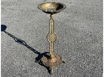 An Antique Brass Ashtray