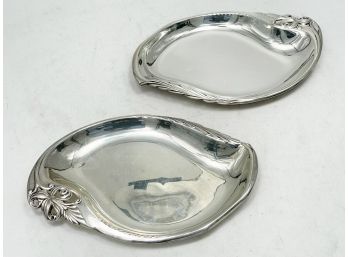 A Pair Of Vintage Wallace Sterling Silver Salvers