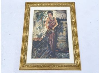 A Large Classically Inspired Lithograph, Signed Treby