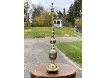 A Vintage Indian Brass Lamp