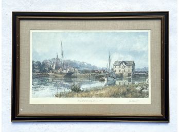 A Print Of Old Darien, John Stobart, Signed