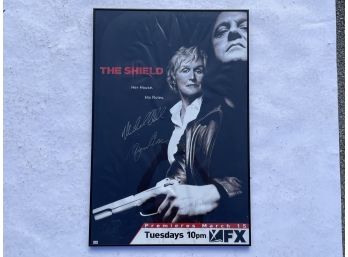 A Signed 'The Sheild' Poster, Glenn Close