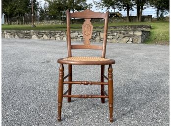 A Cane Seated Side Chair