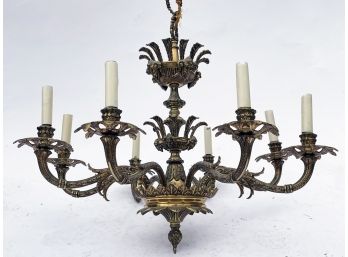 A Vintage Bronze Chandelier