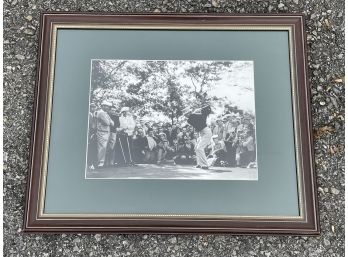 A Framed Vintage Photograph Of Arnold Palmer