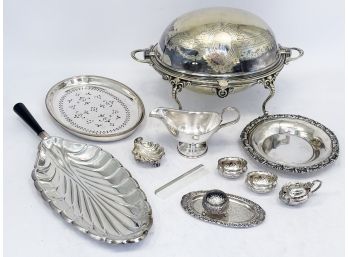 Assorted Vintage Silverplate Serving Ware