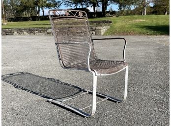 A Vintage Wrought Iron Rocker - Possibly Woodard Mayfair