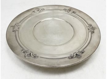 A Vintage Sterling Silver Footed Cake Platter By Wallace