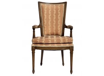 A Louis XVI Upholstered Fauteuil, C 1930's