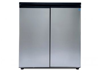 A Stainless Steel French Door Bar Refrigerator By Avanti