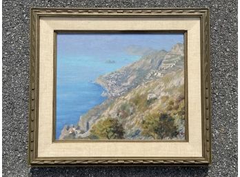 A Vintage Oil On Canvas, Coastal Scene, Signed M. Balta