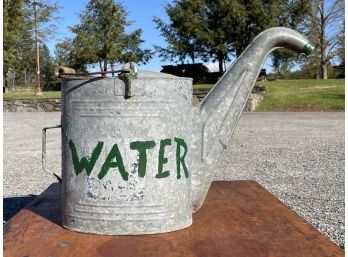 A Vintage Galvanized Steel Watering Can