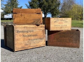 Antique Wood Crates