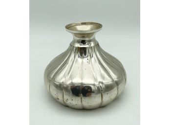 Small Decorative Silver Toned Vase