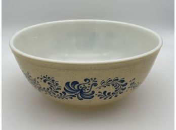 Pyrex Vintage Oven Ware/Mixing Bowl With Blue Floral Design