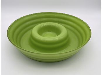 Green Mid Century Modern Dip And Chip Bowl
