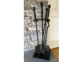 Black Iron Fireplace Tools