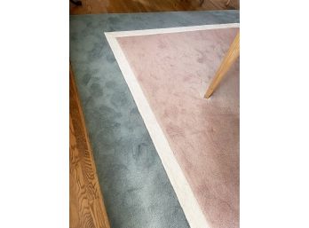 Pink/Blue/White Large Area Rug