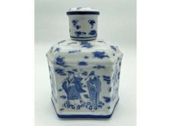 Blue & White Porcelain Sake Decanter (2 Of 2)