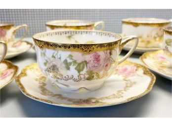 Rosenthal Bavarian Porcelain Tea Cup/Saucer Set For 6
