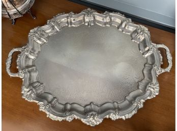 Serving Tray 22 X 16 No Markings Good Condition