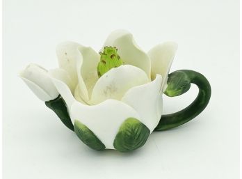 Small Floral Ceramic Tea Pot Container