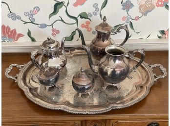 Vintage Silver Plated Copper Misc Lot Of 6 Items (Tray 20 X 30)