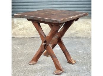 Antique Wood Crossbuck Table