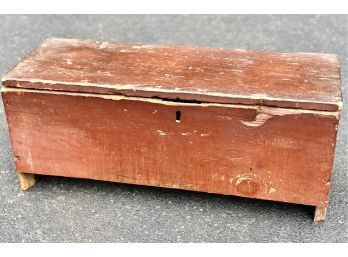 Antique Wooden Storage Box Or Chest