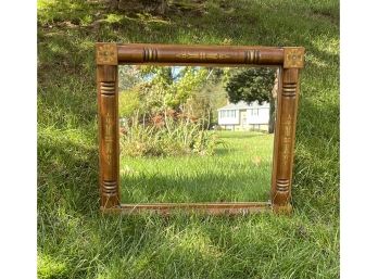 Vintage Hitchcock Stenciled Maple Mirror