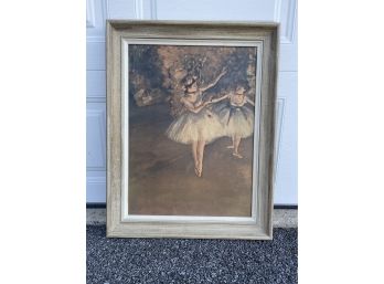 Framed Two Dancers Print By Edgar Degas