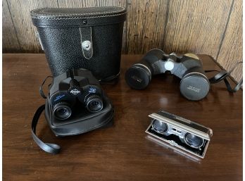 Binoculars Lot - Jason, Swift And Vintage Folding Binoculars