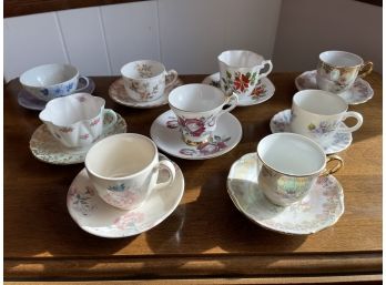 Assorted Tea Cups And Saucers - Lot Of 9 Sets