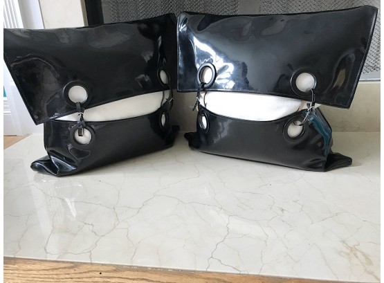 Patent Leather Pillows