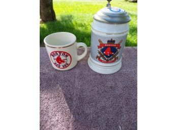 Red Sox  Souvenir Stein And Coffee Mug