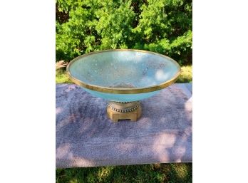 Large Vintage Pedestaled Bowl